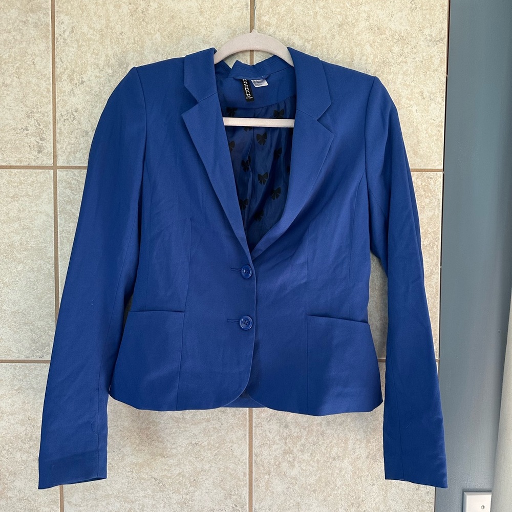 Vintage Cobalt Blue Divided by H&M Blazer